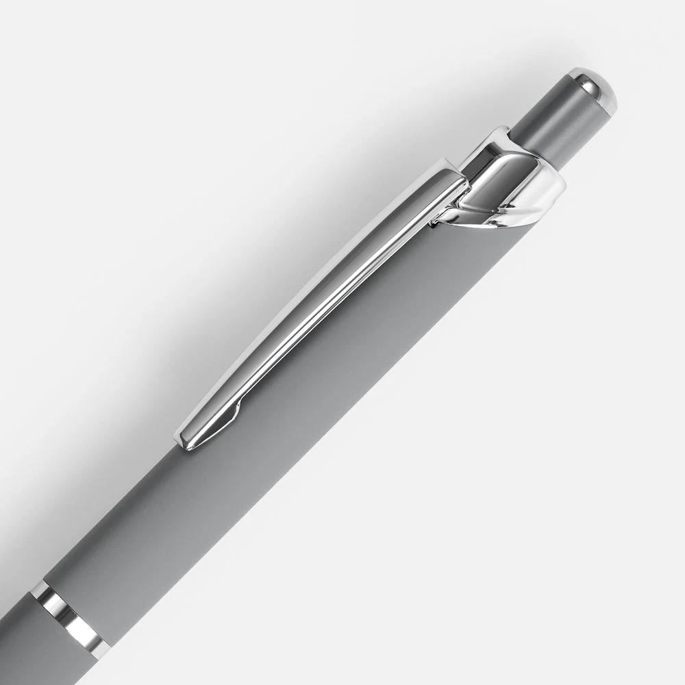 Ручка шариковая Chromos Soft Touch, серая