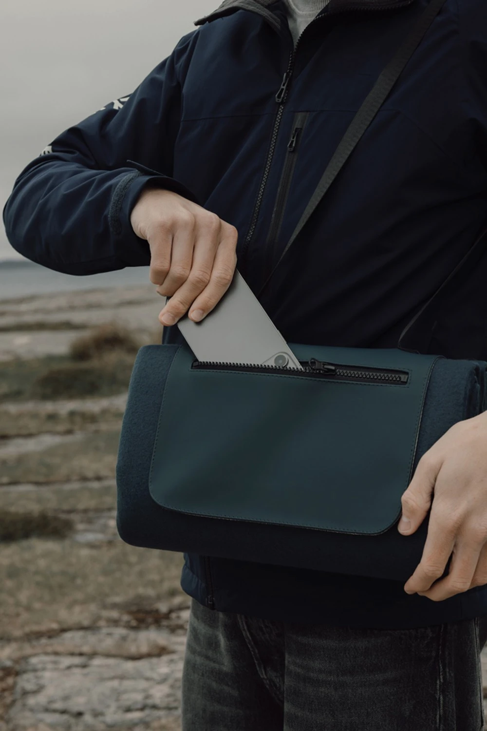 Плед для пикника VINGA Baltimore из переработанного полиэстера RCS, 150х130 см