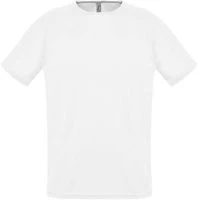 Футболка унисекс Sporty 140 белая, размер XXS
