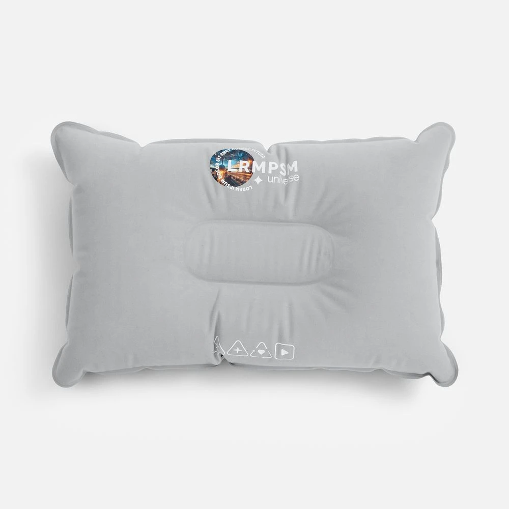 Надувная подушка Pillowish, серая