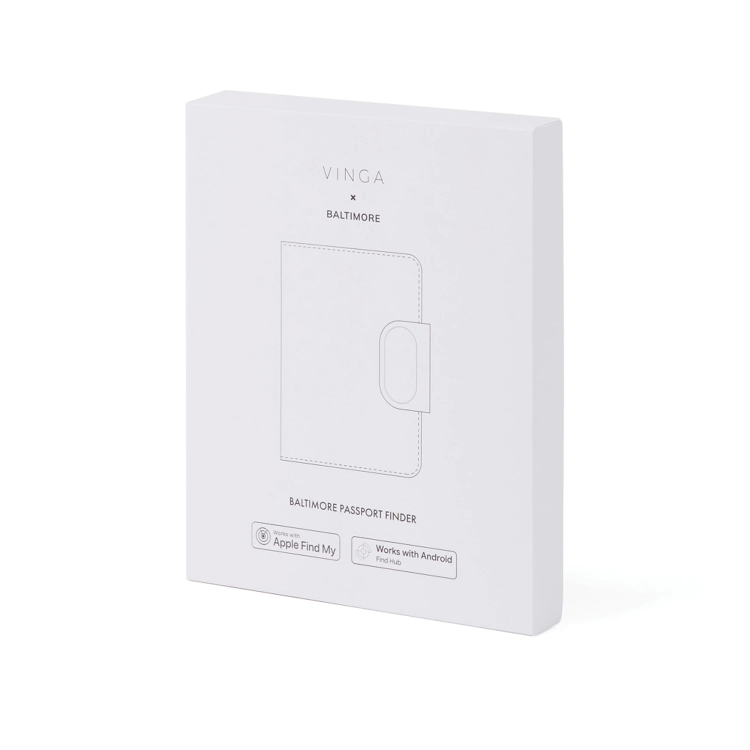 Обложка на паспорт VINGA Baltimore RCS с Bluetooth-трекером Dual