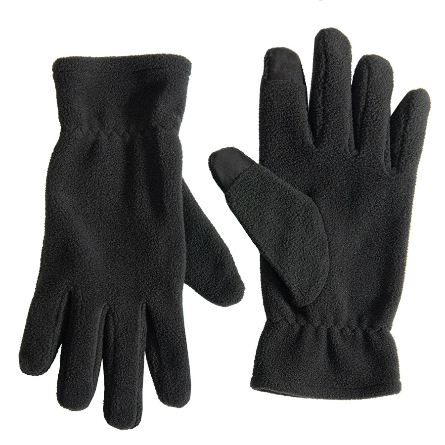 Перчатки флисовые сенсорные TRAIL, темно-серый, S/M, 100% полиэстер, 220 г/м2