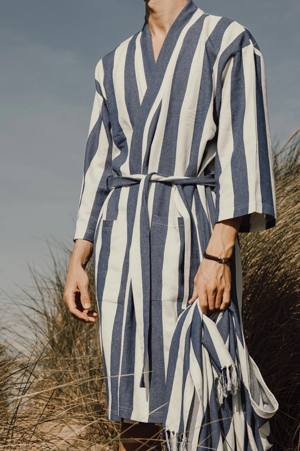 Полотенце для хаммама VINGA Ornos из переработанного хлопка GRS, 80х180 см