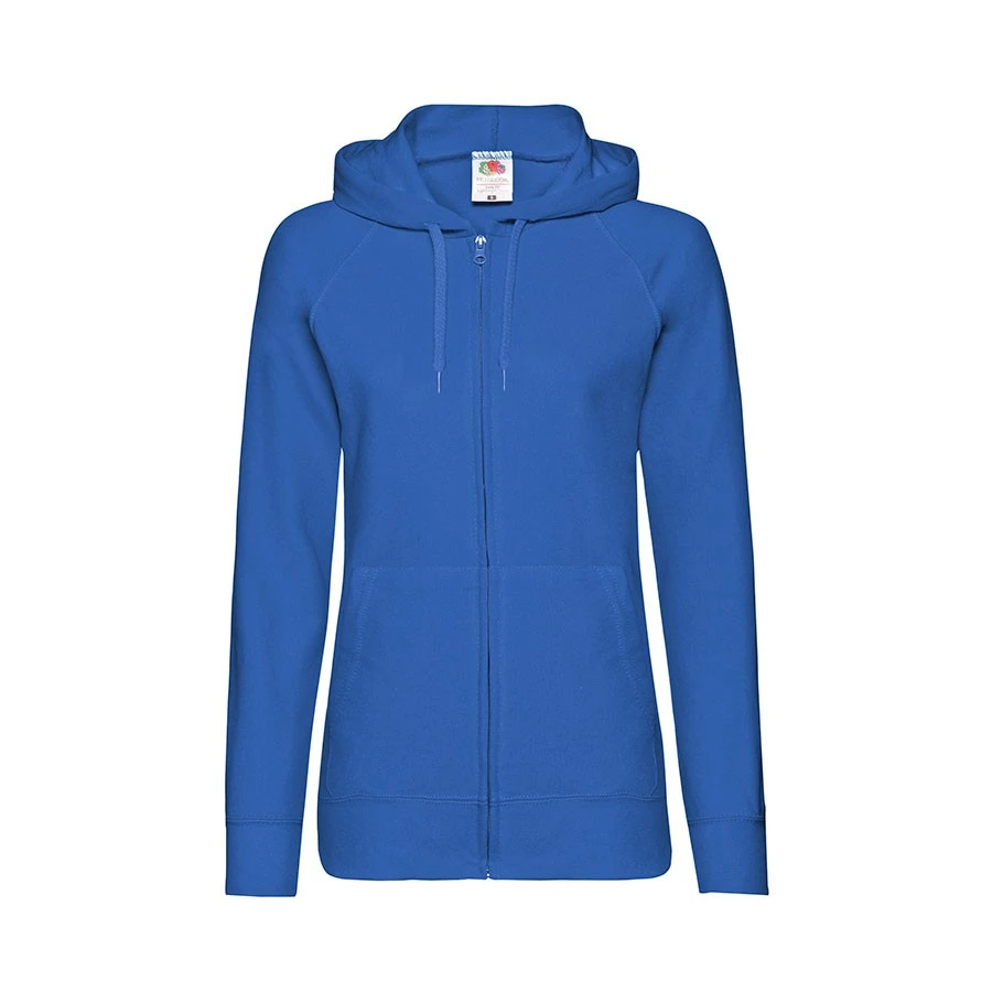 Толстовка без начеса "Ladies Lightweight Hooded Sweat", ярко-синий, XS, 80% х/б 20% полиэстер, 240 г/м2