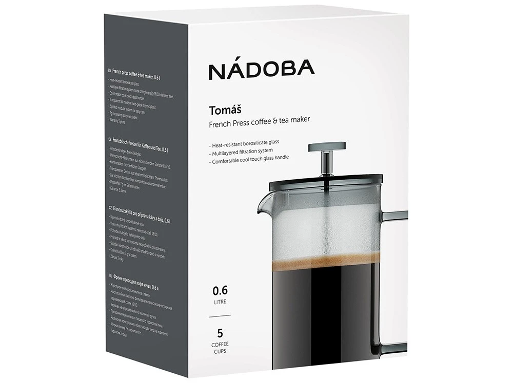 Френч-пресс TOMAS, 1 л