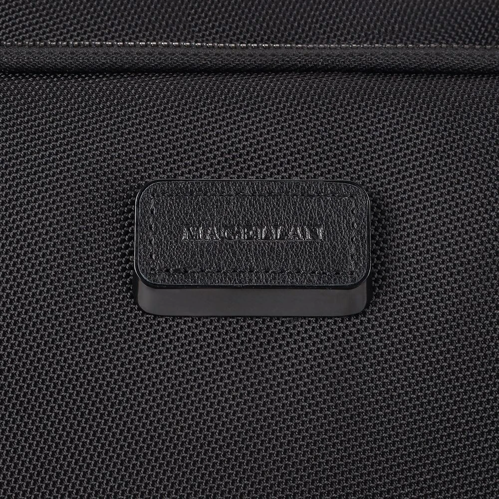 Сумка для ноутбука Santiago с кожаной отделкой, черная