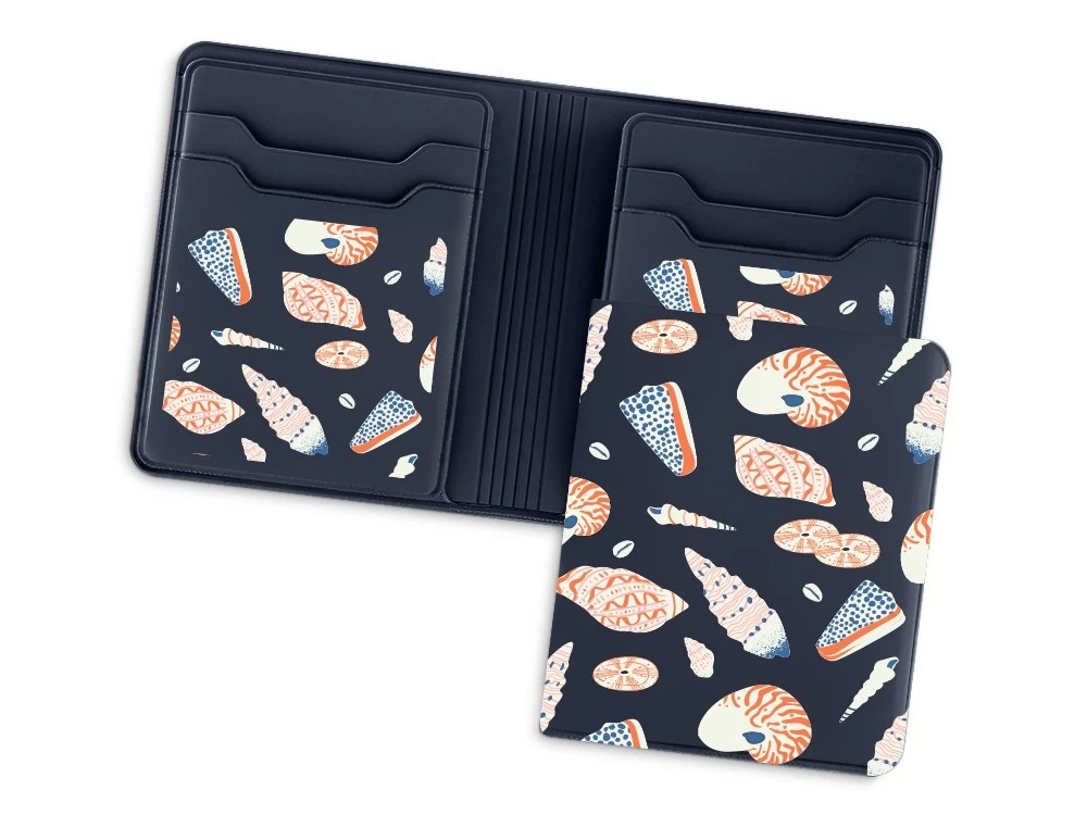 Картхолдер с отделением для наличных денег с возможностью полноцветной УФ-печати, софт-тач