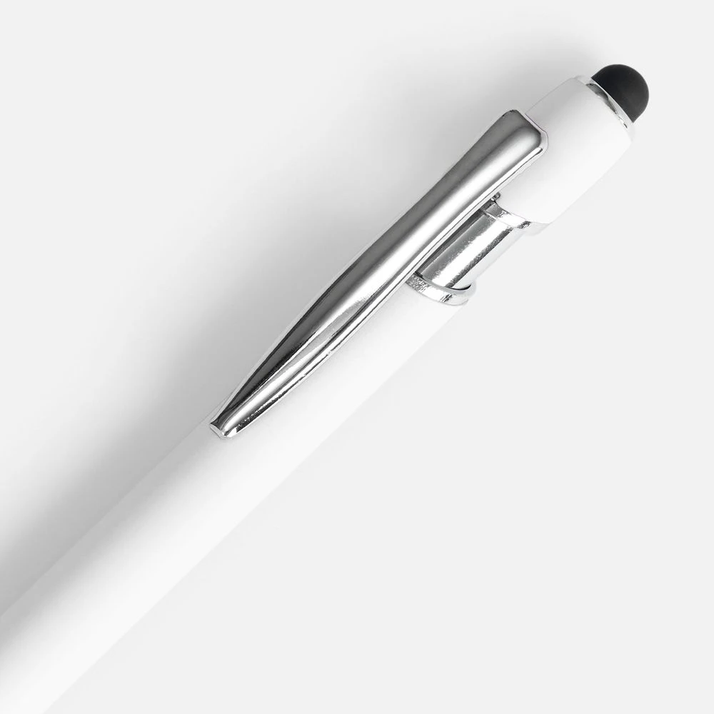 Ручка шариковая Pointer Soft Touch со стилусом, белая