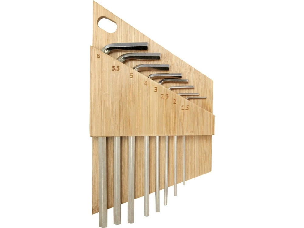 Набор инструментов Allen с шестигранным ключом из бамбука