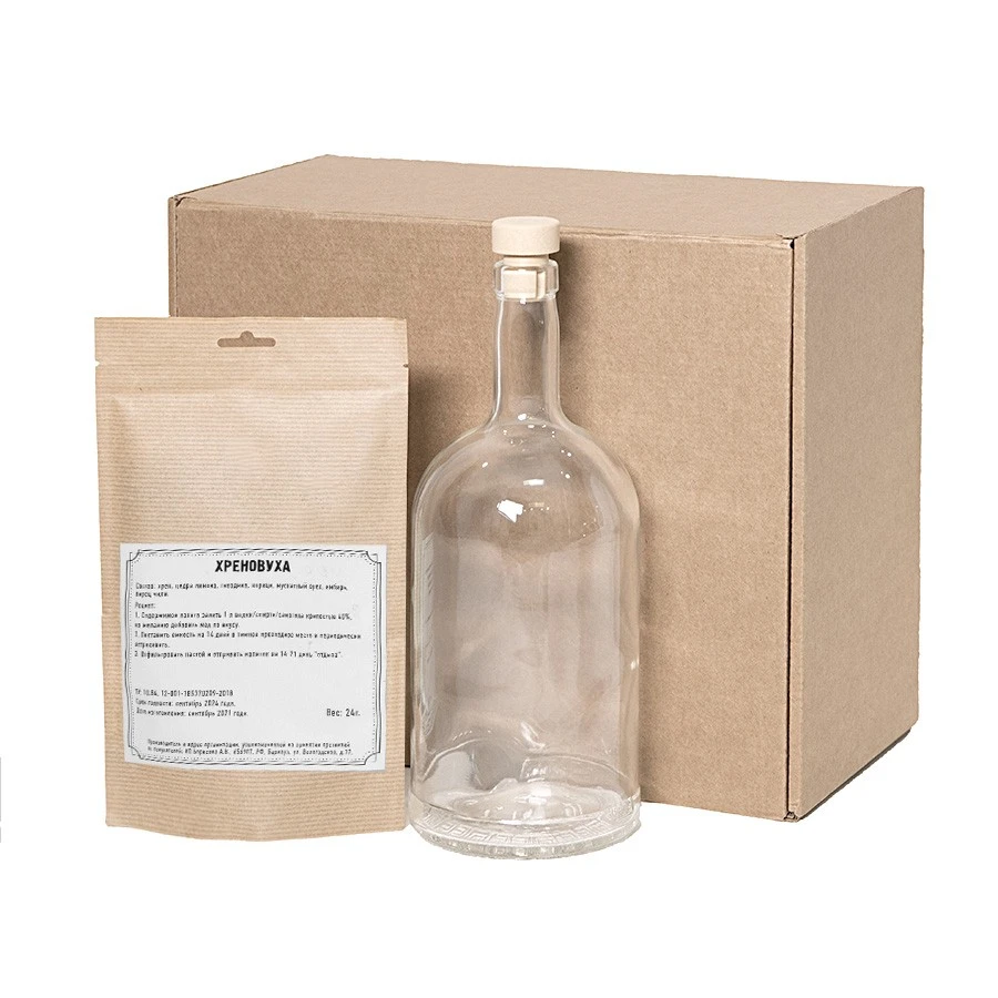 Набор "Сам себе сомелье" для приготовления горькой настойки Хреновуха