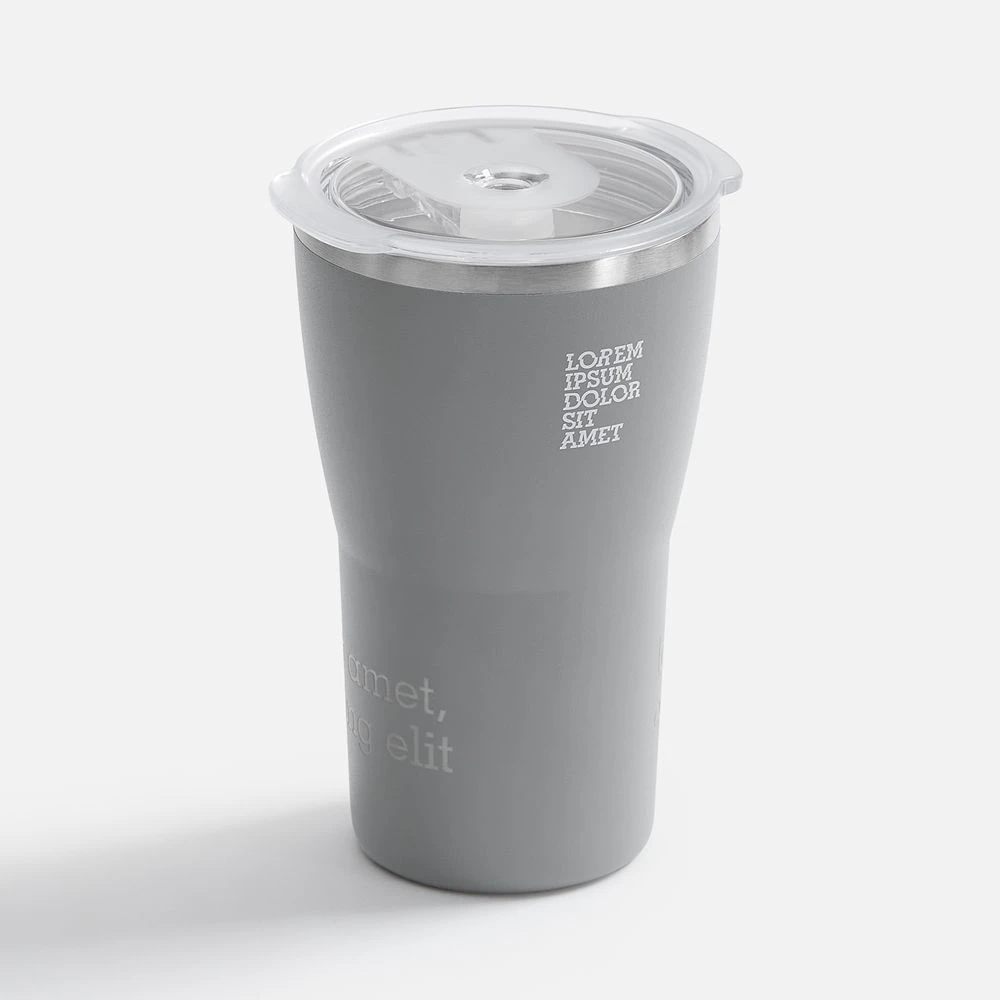 Термостакан Sapporo без логотипа, серый