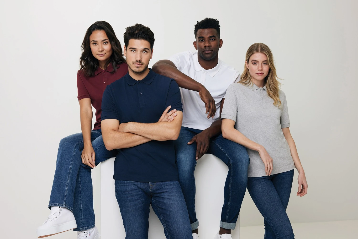 Рубашка поло Iqoniq Yosemite из переработанного хлопка-пике, унисекс, 220 г/м²