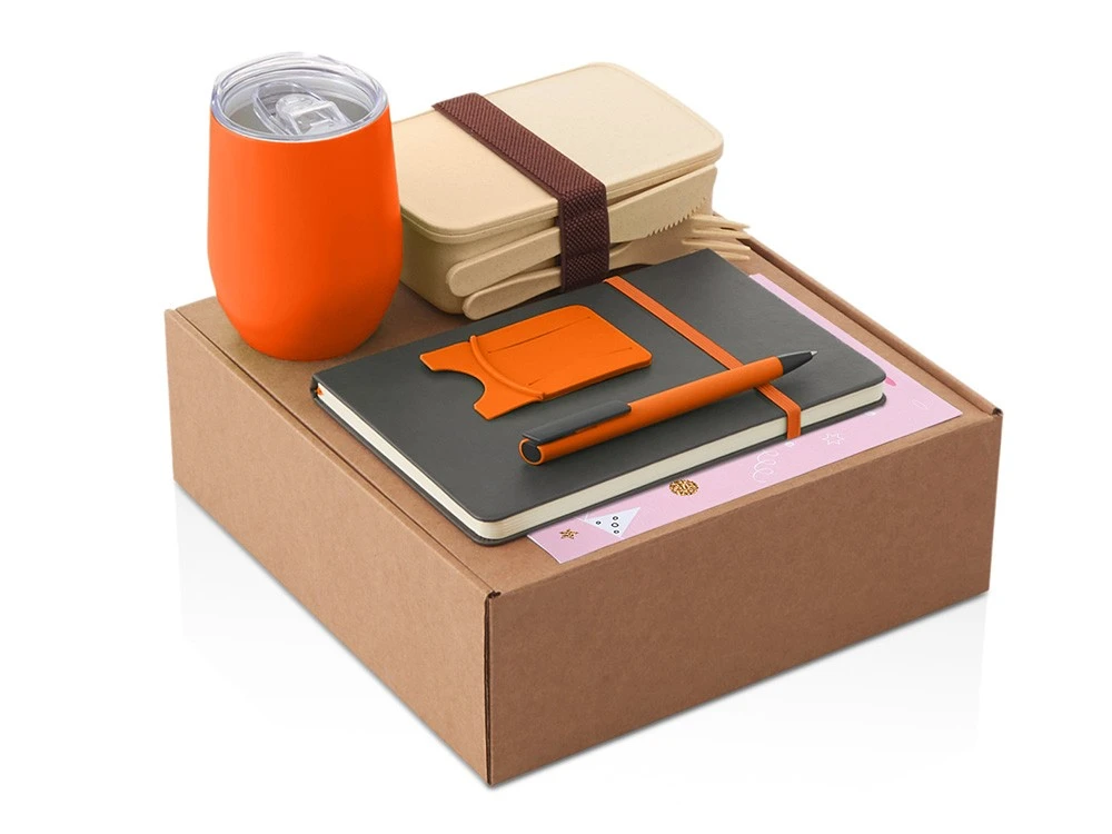 Набор Refreshment с термокружкой, блокнотом, ручкой и ланчбоксом