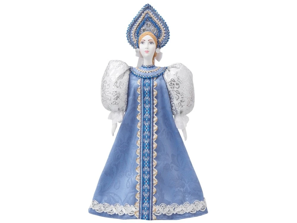 Подарочный набор: кукла фарфоровая, чай Малина с мятой