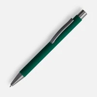 Ручка шариковая Atento Soft Touch, зеленая