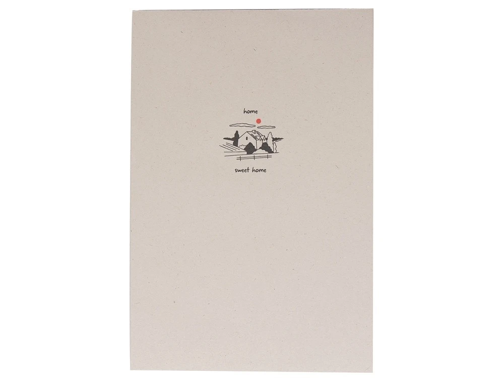 Блокнот А5 из переработанного тростника Adiantum с тампопечатью