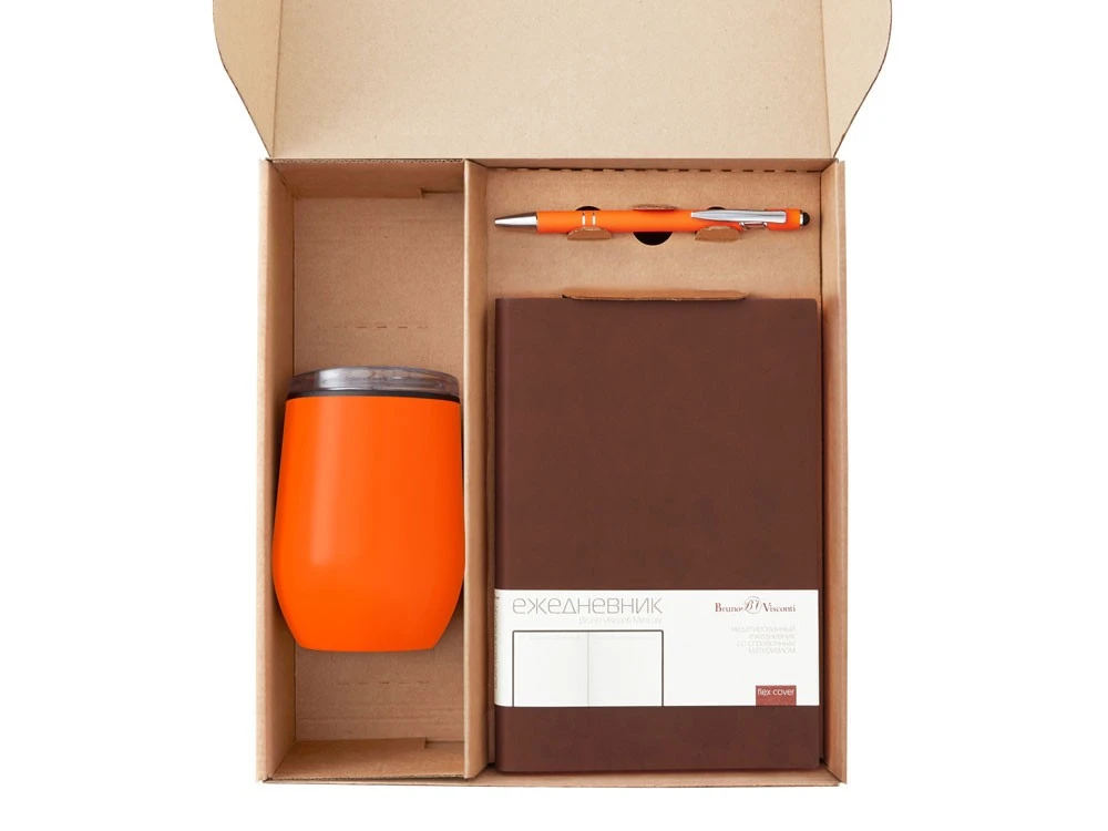 Набор Writea с ежедневником, ручкой и термокружкой