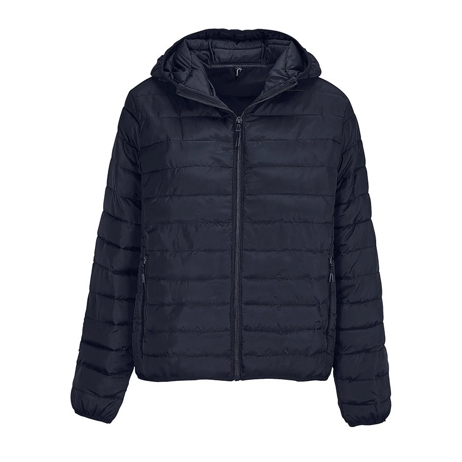 Куртка женская "STREAM HOODED", тёмно-синий, 2XL, таффета 280 Т, 100% полиэстер