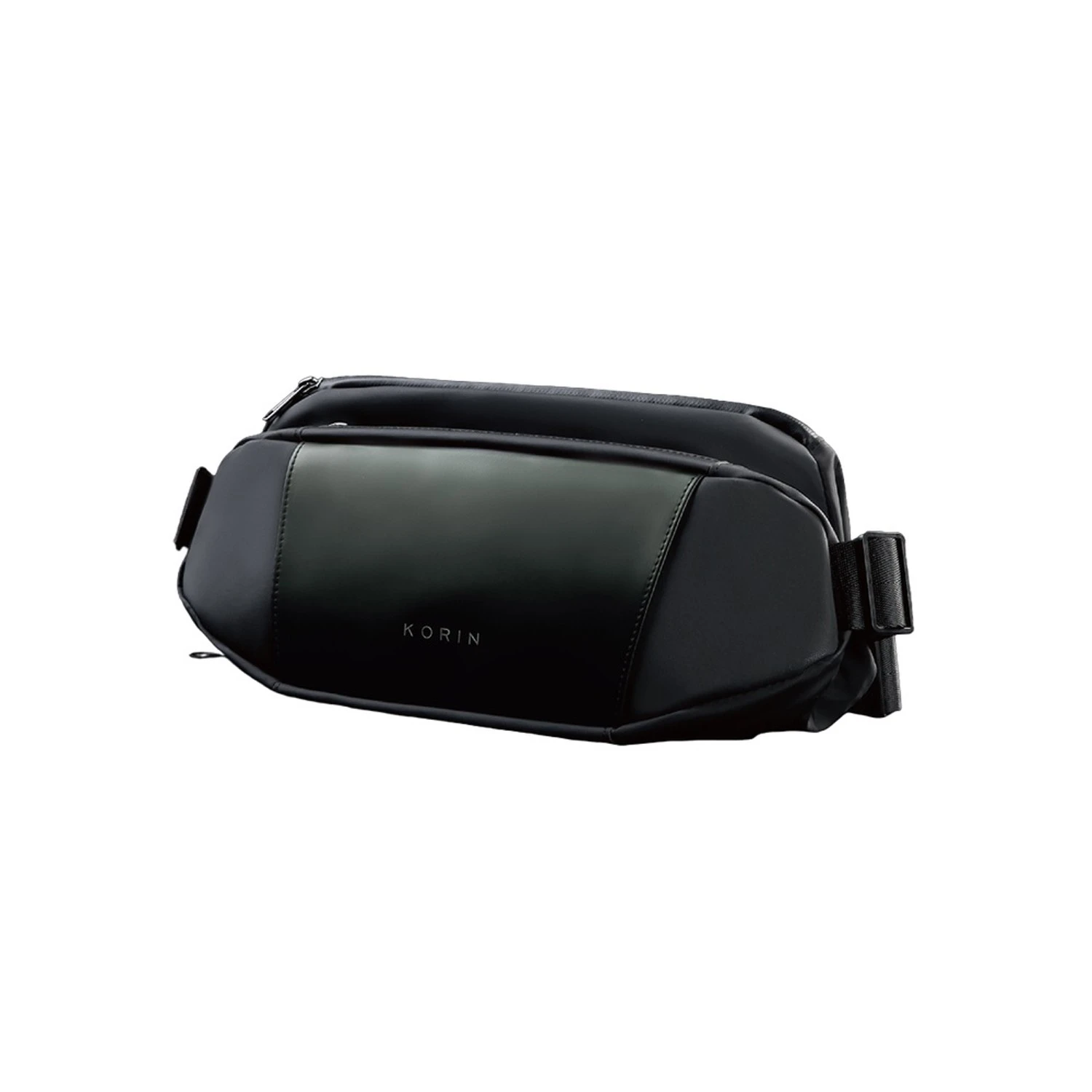 Наплечная сумка KORIN FlipSling 32х16х10 см, темно-зеленая/черная