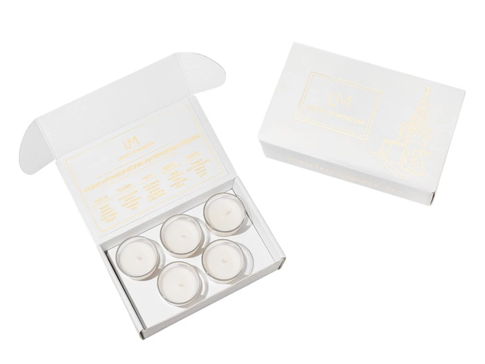 Набор ароматических свечей, 5*50 мл