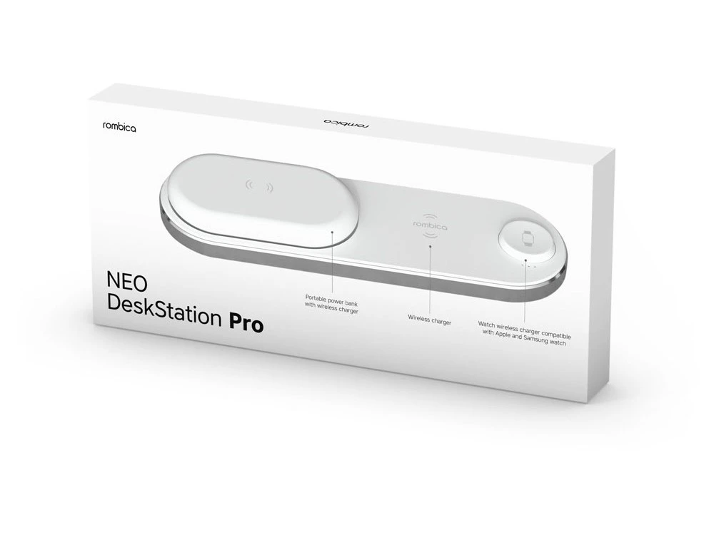 Набор из зарядной станции 4-в-1 и внешнего аккумулятора NEO DeskStation Pro, 8000 мАч