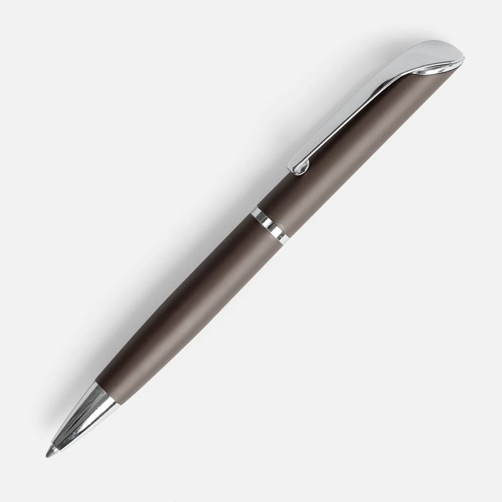Ручка шариковая Glide, серо-коричневая