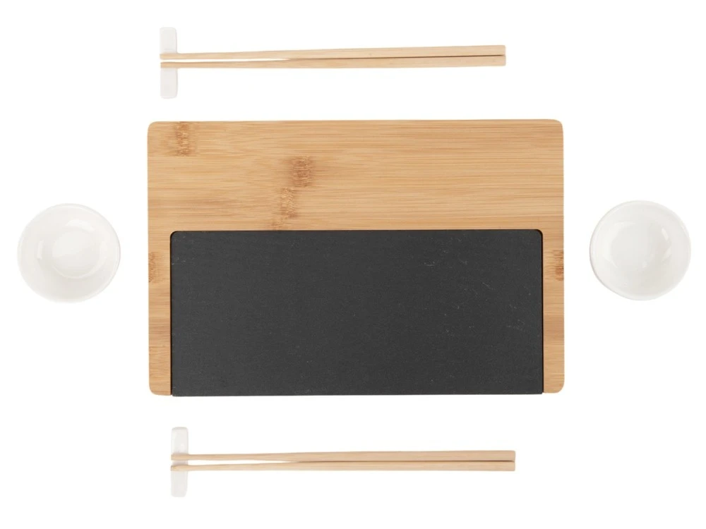 Набор для сервировки роллов и суши со сланцевой доской Maki