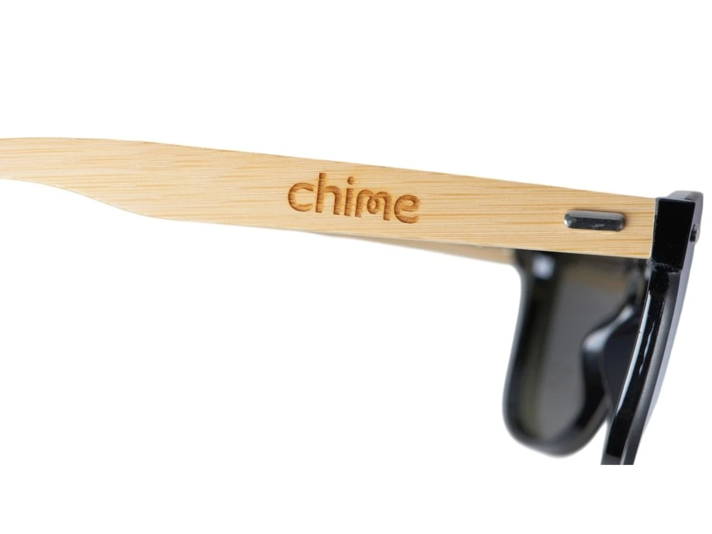 Очки солнцезащитные из бамбука с зеркальными линзами Rockwood Motion с гравировкой