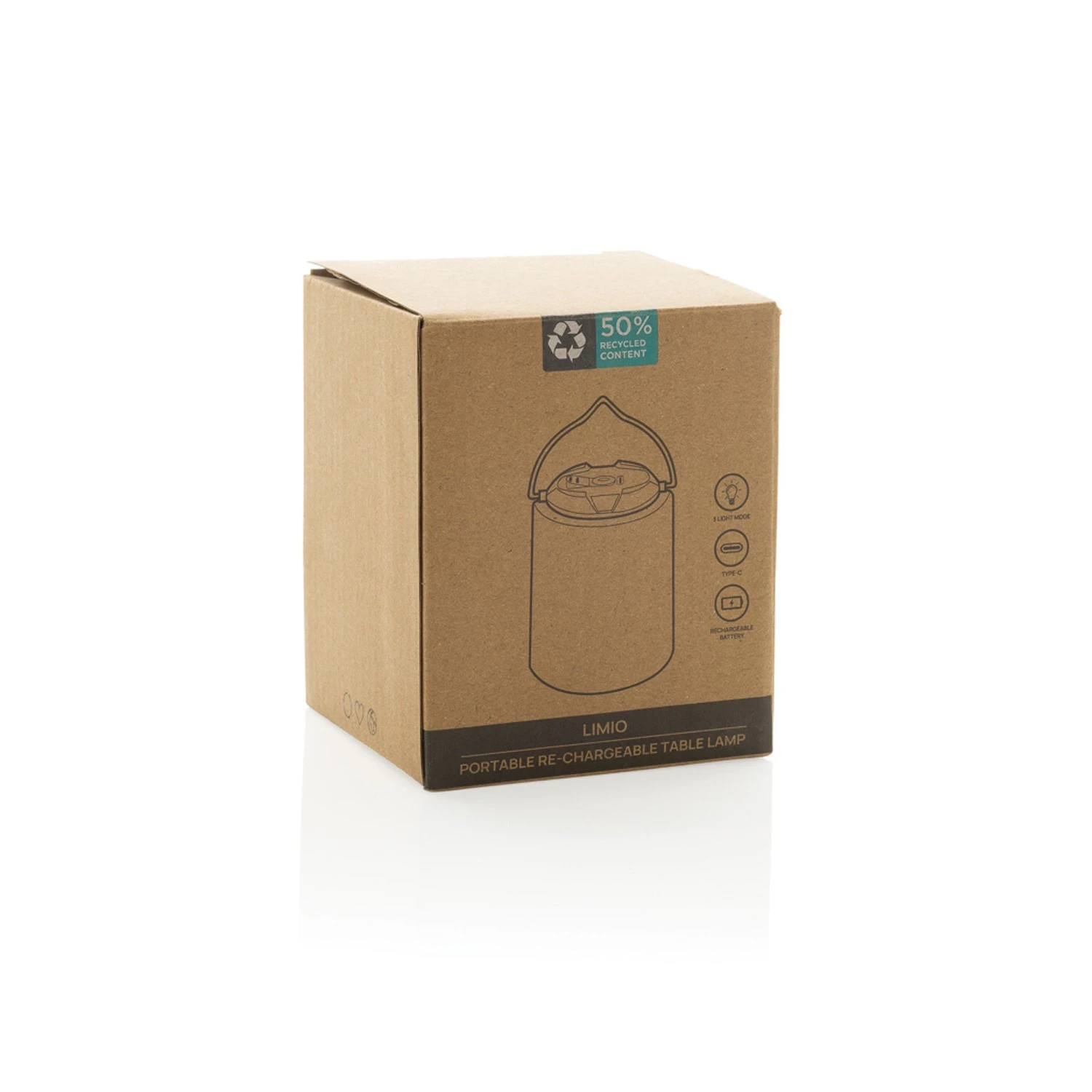 Настольная лампа Limio из переработанного пластика RCS