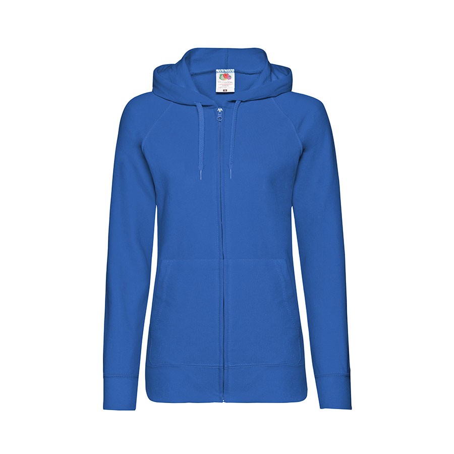 Толстовка без начеса "Ladies Lightweight Hooded Sweat", ярко-синий, XS, 80% х/б 20% полиэстер, 240 г/м2
