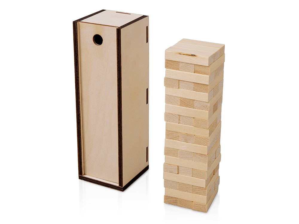 Настольная игра из дерева Башня в деревянной коробке