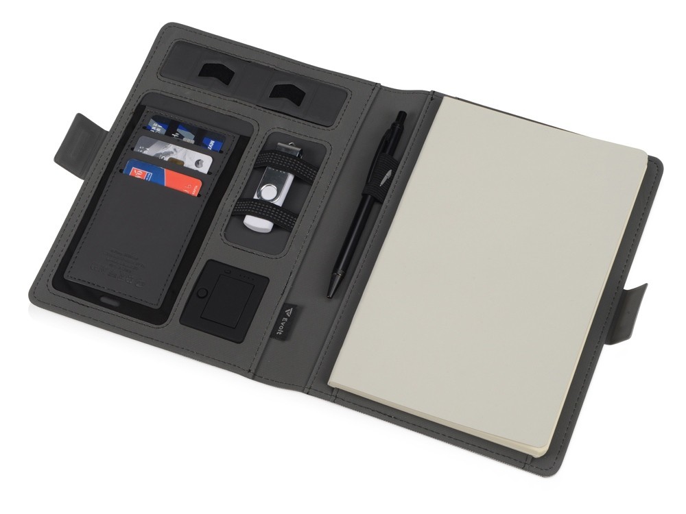 Органайзер с беспроводной зарядкой Powernote, 5000 mAh