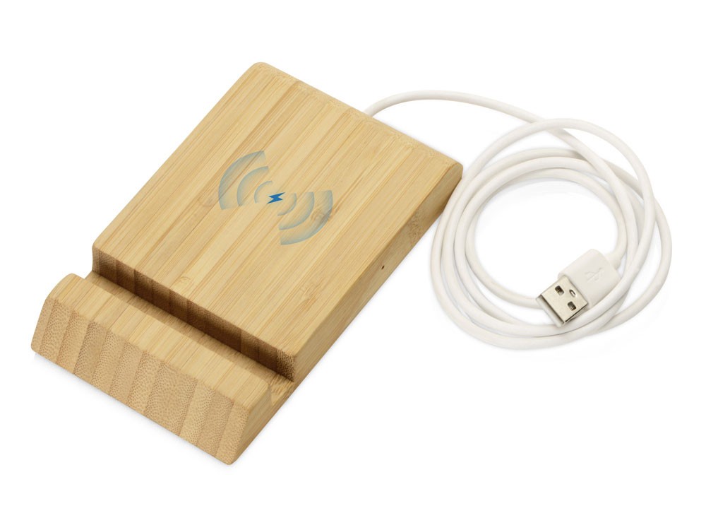 Подарочный набор с БЗУ и внешним аккумулятором Bamboo Set