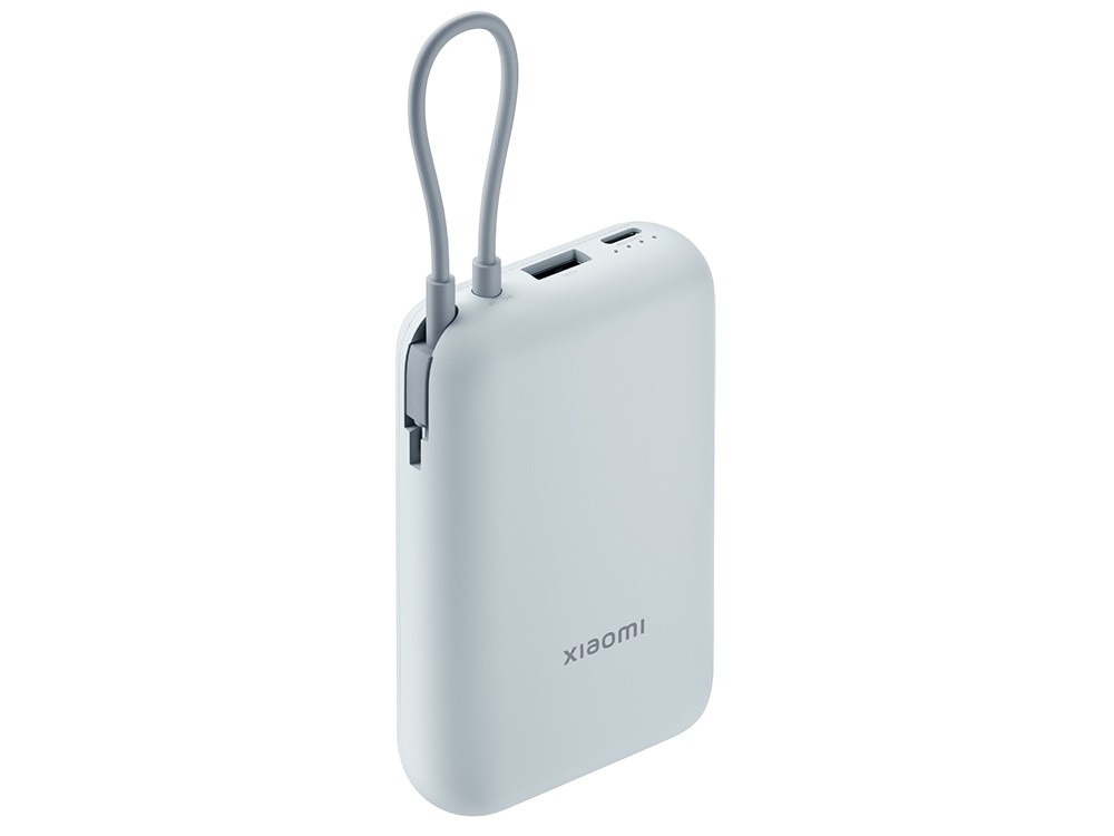 Внешний аккумулятор со встроенным кабелем Mi Power Bank (Integrated Cable), 10000 мАч